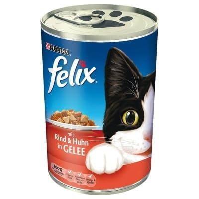 Felix Purina kurczak i wołowina w galarecie 400 g