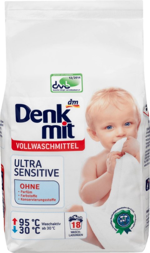 Denkmit Ultra Sensitive proszek dla dzieci o wysokiej wrażliwości na detergenty