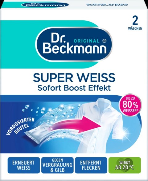 Dr.Beckmann Super Weiss Wybielacz 2 x 40 g DE