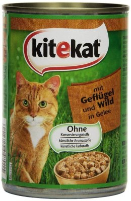 Kitekat z Dzikim Drobiem w Galaretce 400 g