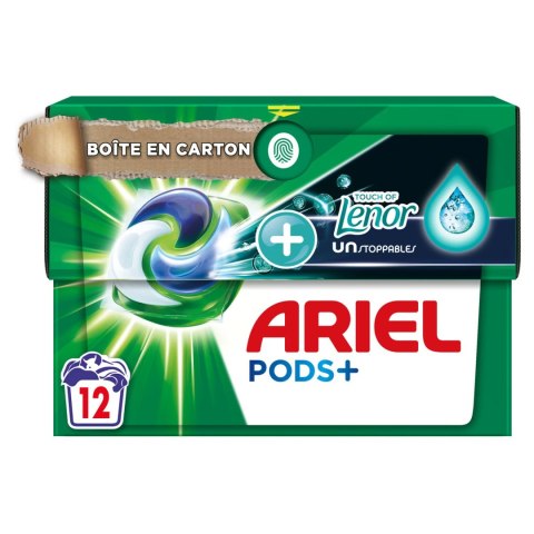 Ariel + Lenor Unstoppables All-in-1 Kapsułki do Prania 12 szt.