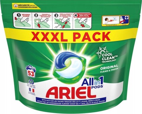 Ariel Original All in 1 Cool Clean Kapsułki do Prania 53 szt.