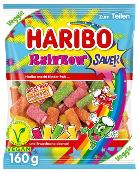 Haribo Rainbow Sauer Żelki 160 g