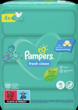 Pampers Fresh Clean Chusteczki Nawilżone 320 szt.