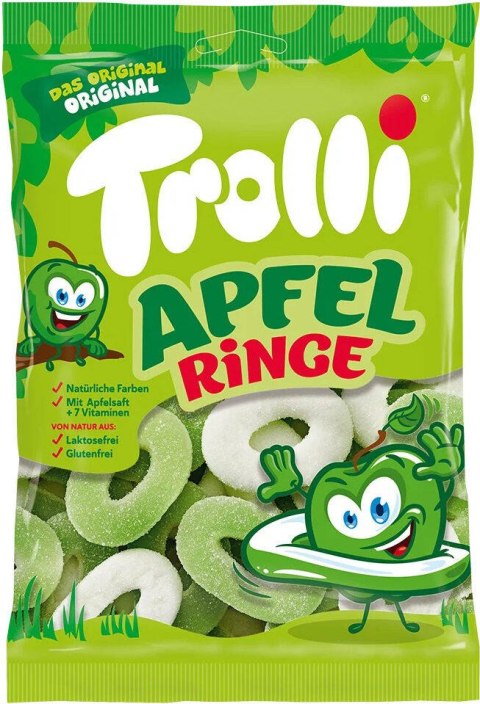 WYPRZEDAŻ !!! Trolli Apfel Ringe Żelki 200 g