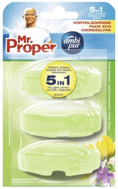 Ambi Pur Proper Fresh Gardens Wkład do Zawieszki do WC 3x55ml