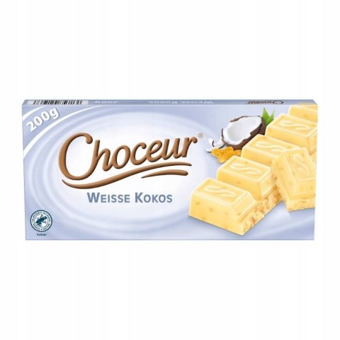 Choceur Weisse Kokos - Czekolada Biała z Kokosem 200g