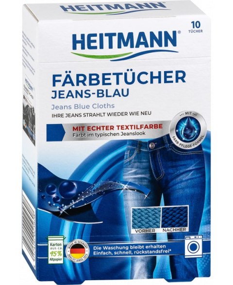 Heitmann Jeans-Blau Chusteczki do Jeansu 10 szt.