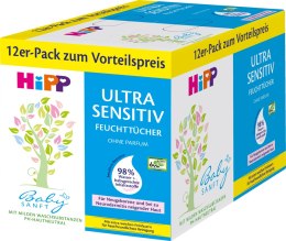 Hipp Ultra Sensitive Chusteczki Nawilżone 624 szt.