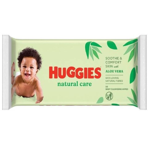 Huggies Natural Care Chusteczki Nawilżone 56 szt.