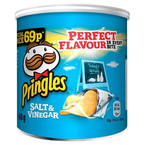 Pringles Salt & Vinegar Sól i Ocet 40 g