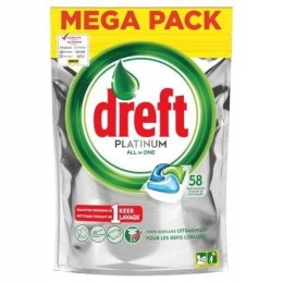 Dreft Platinum All in One 58 szt