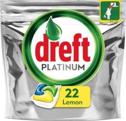 Dreft Platinum Lemon All in One 22 szt