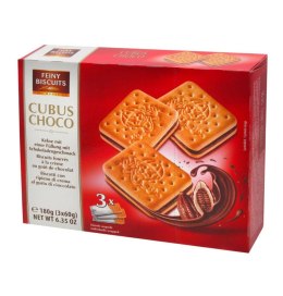 Cubus Choco Herbatniki z Nadzieniem Czekoladowym 180g