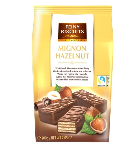 Feiny Biscuits Wafelki Orzechowe w Czekoladzie 200 g