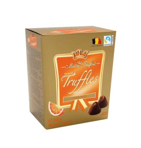 MaitreTruffout Belgijskie Trufle Pomarańczowe 200 g