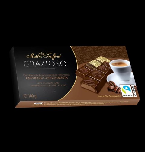 MaitreTruffout Grazioso Czekoladki z Nadzieniem Espresso 100 g