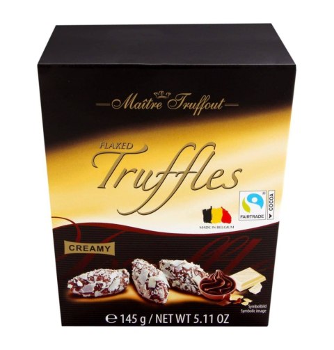 MaitreTruffout Trufle z Płatkami Białej Czekolady 145 g