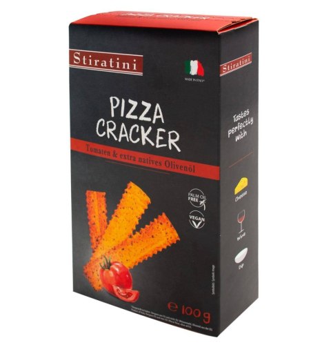 Stiratini Pizza Cracker Pomidory i Oliwa z Oliwek z Pierwszego Tłoczenia 100 g