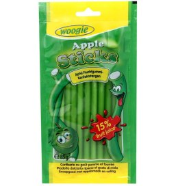 Woogie Apple Sticks Żelki Jabłkowe Nadziewane 85 g