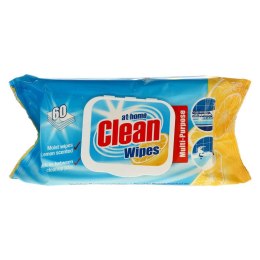 At Home Clean Multi Chusteczki do Czyszczenia Lemon 60 szt.