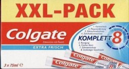 Colgate Komplett 8 Extra Frisch 3x75 ml