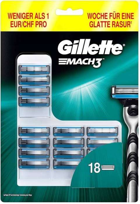 Gillette Mach3 Ostrza 18 szt.