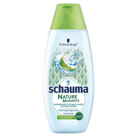 Schauma Nature Moments Woda Kokosowa&Lotos Szampon do Włosów 400 ml