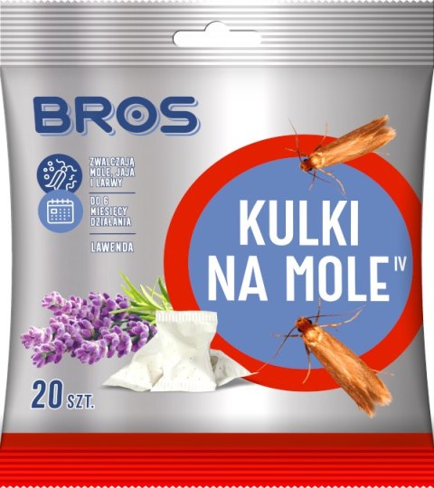 Bros Kulki na Mole Lawenda 20 szt.