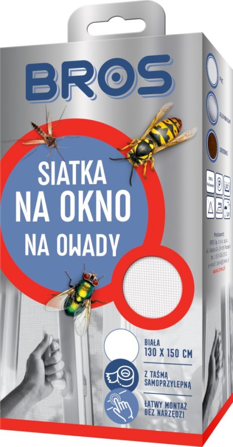 Bros Siatka na Okno na Owady Biała