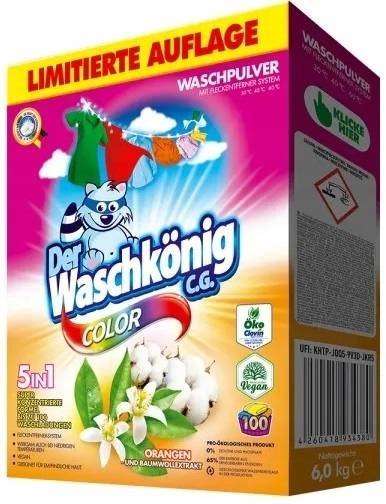 Der Waschkonig Color Orange Proszek do Prania 6 kg DE