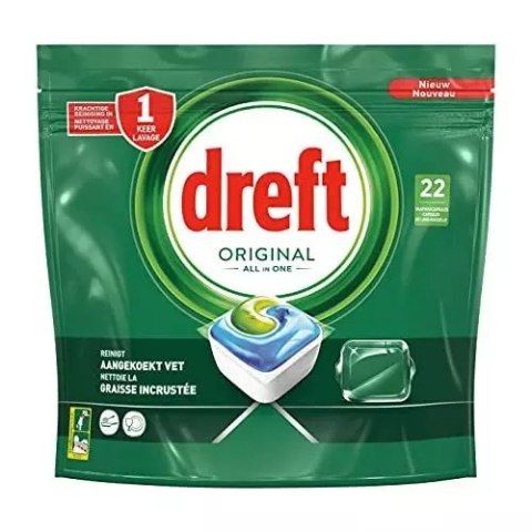 Dreft Original All In One Kapsułki do Zmywarki 22 szt.