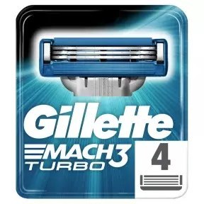 Gillette Mach 3 Turbo Ostrza 4 szt.DE