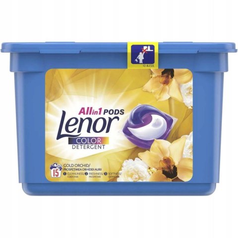 Lenor All in 1 Color Gold Orchid Kapsułki do Prania 15 szt.