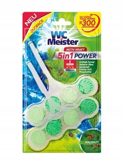 WC Meister 5 in 1 Power Waldduft Zawieszka WC2 x 45 g DE