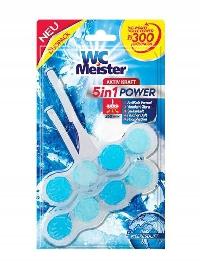 WC Meister 5 in 1 Power Zawieszka WC Meereduft 2 x 45 g DE