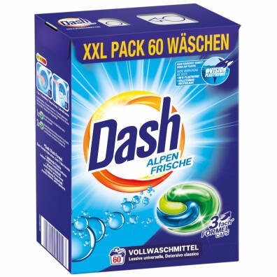 Dash Alpen Frische 3in1 Kapsułki do Prania 60 szt.